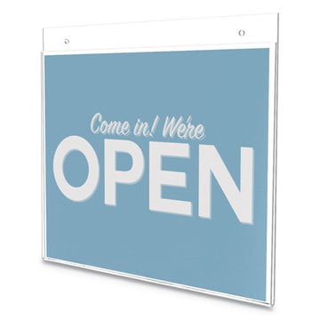 deflecto® Classic Image Wall Sign Holder, 11" X 8 1-2", Clear Frame, 12-pack freeshipping - TVN Wholesale